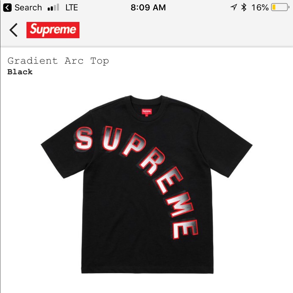 Supreme Black Shirt